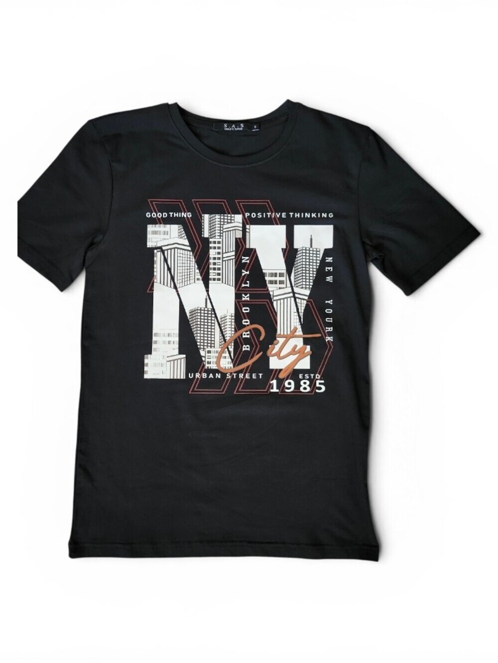 Men's Stretch New York Graphic Tee - Black